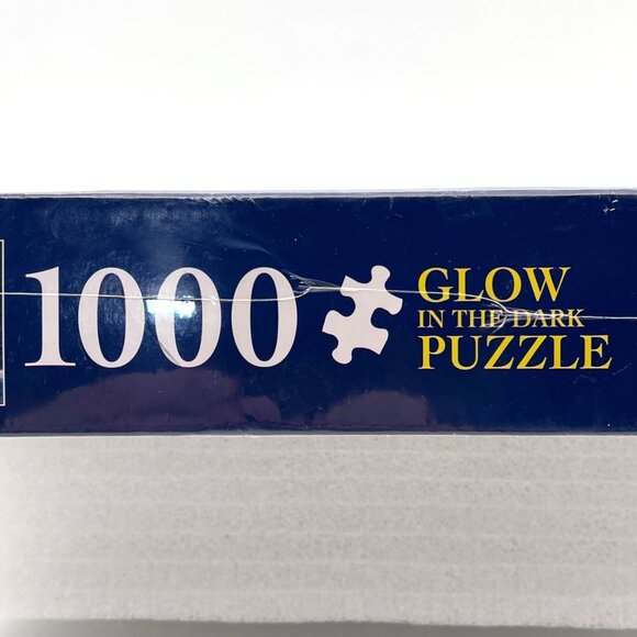 Glow In The Dark 1000 Piece Puzzle "Over The River" Winter Scene by Jim Hansel - Picture 8 of 14